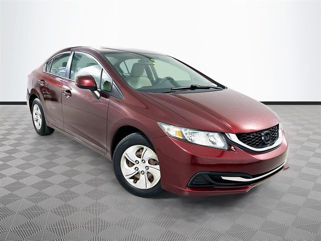 Red (Crimson Pearl) 2013 Honda Civic LX Sedan Front-Wheel Drive 5-Speed Automatic