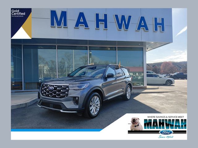 Gray Metallic 2025 Ford Explorer Platinum AWD SUV / Crossover All-Wheel Drive Automatic