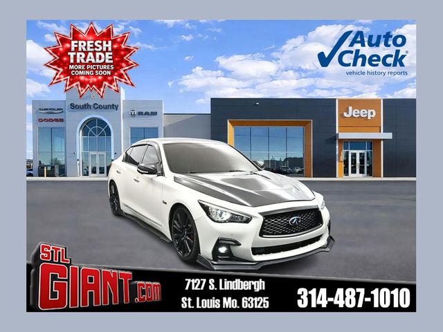 Majestic White 2021 INFINITI Q50 Sedan All-Wheel Drive 7-Speed Automatic Overdrive