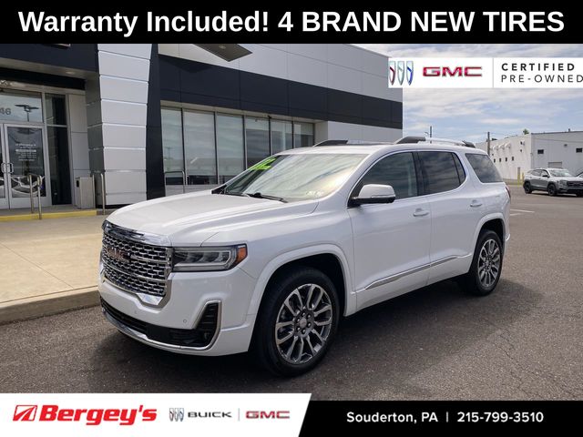 White Frost Tricoat 2022 GMC Acadia SUV / Crossover Four-Wheel Drive 9-Speed Automatic