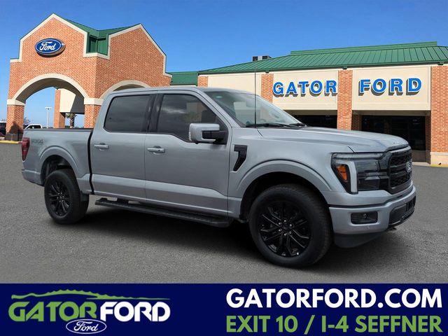 Silver Metallic 2025 Ford F-150 Lariat SuperCrew 4WD Pickup Truck Four-Wheel Drive Automatic