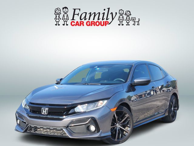 Sonic Gray Pearl 2021 Honda Civic Hatchback Hatchback Front-Wheel Drive Continuously Variable Transmission