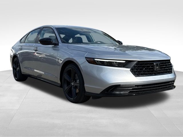 Solar Silver Metallic 2026 Honda Accord Hybrid Sedan Front-Wheel Drive Continuously Variable Transmission