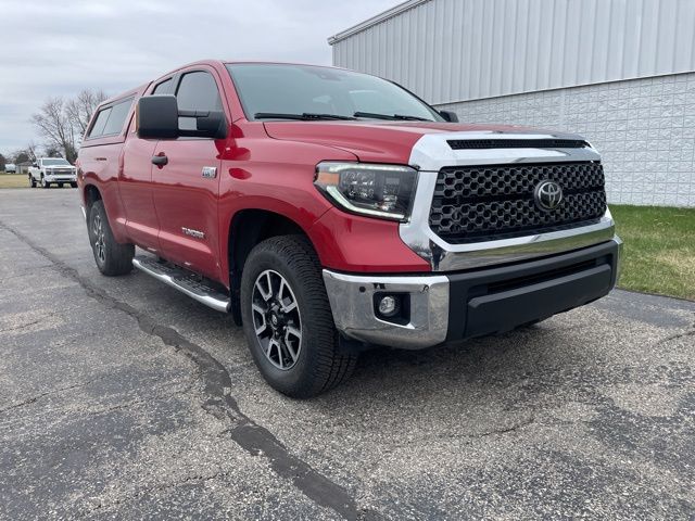 Barcelona Red Metallic 2021 Toyota Tundra SR Double Cab 4WD Pickup Truck Four-Wheel Drive 6-Speed Automatic