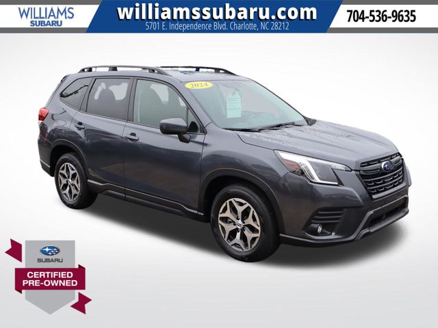 Gray Metallic 2024 Subaru Forester SUV / Crossover All-Wheel Drive Continuously Variable Transmission
