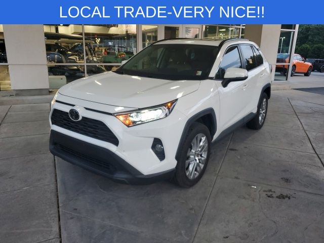 Super White 2019 Toyota RAV4 XLE Premium AWD SUV / Crossover All-Wheel Drive 8-Speed Automatic
