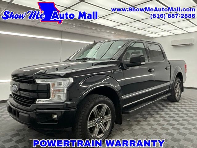 Black 2020 Ford F-150 Lariat SuperCrew 4WD Pickup Truck Four-Wheel Drive