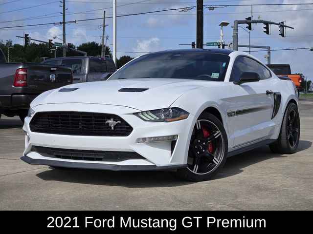 Oxford White 2021 Ford Mustang Coupe Rear-Wheel Drive Automatic