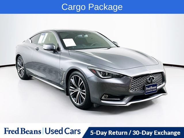 Gray (Graphite Shadow) 2018 INFINITI Q60 3.0t Luxe Coupe AWD Coupe All-Wheel Drive 7-Speed Automatic