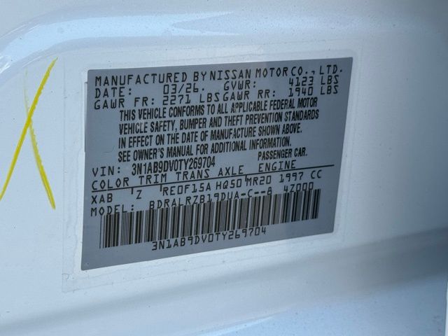 New 2026 Nissan Sentra Sedan