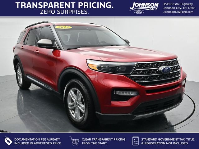 Rapid Red Metallic Tinted Clearcoat 2022 Ford Explorer SUV / Crossover All-Wheel Drive Automatic