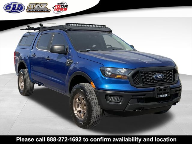 Lightning Blue Metallic 2019 Ford Ranger XL SuperCrew 4WD Pickup Truck Four-Wheel Drive Automatic
