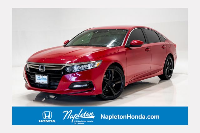Radiant Red Metallic 2018 Honda Accord Sedan Front-Wheel Drive Continuously Variable Transmission