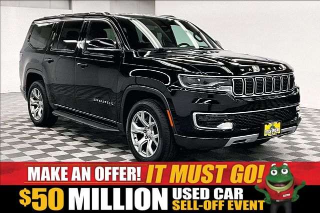 Diamond Black Crystal Pearlcoat 2022 Jeep Wagoneer SUV / Crossover Four-Wheel Drive 8-Speed Automatic