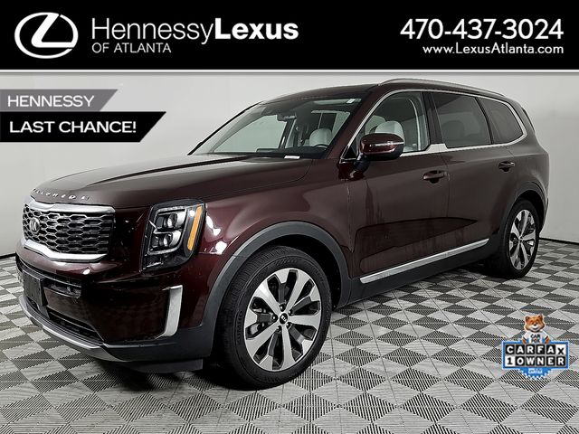 Red (Sangria) 2021 Kia Telluride EX FWD SUV / Crossover Front-Wheel Drive 8-Speed Automatic