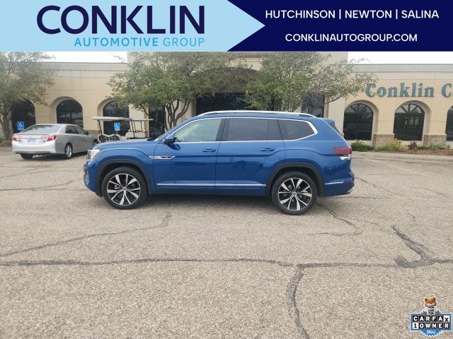 Blue Metallic 2025 Volkswagen Atlas SUV / Crossover All-Wheel Drive 8-Speed Automatic