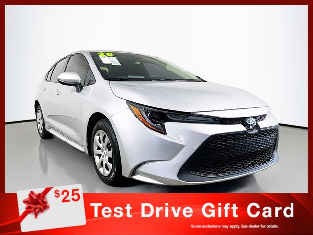Classic Silver Metallic 2020 Toyota Corolla LE FWD Sedan Front-Wheel Drive Continuously Variable Transmission
