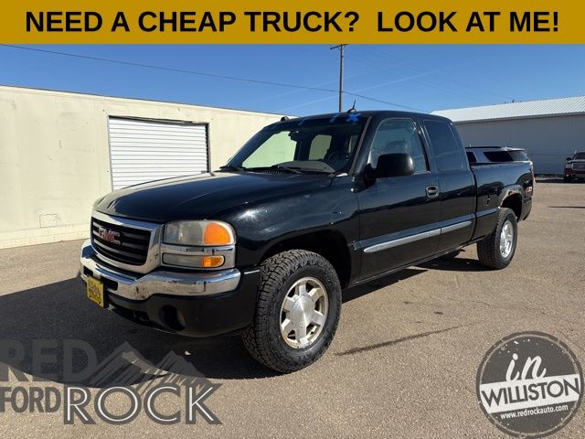 Onyx Black 2005 GMC Sierra 1500 Pickup Truck Four-Wheel Drive 4-Speed Automatic