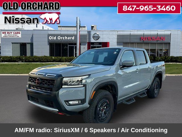 Boulder Gray Pearl 2025 Nissan Frontier Pickup Truck Four-Wheel Drive 9-Speed Automatic Overdrive