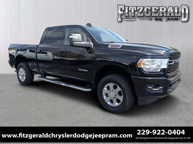 Diamond Black Crystal Pearlcoat 2024 RAM 2500 Big Horn Crew Cab 4WD Pickup Truck Four-Wheel Drive 8-Speed Automatic