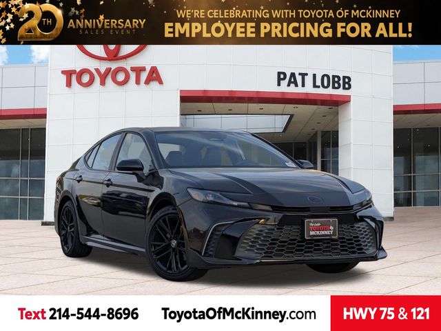 Midnight Black Metallic 2025 Toyota Camry Sedan Front-Wheel Drive Continuously Variable Transmission