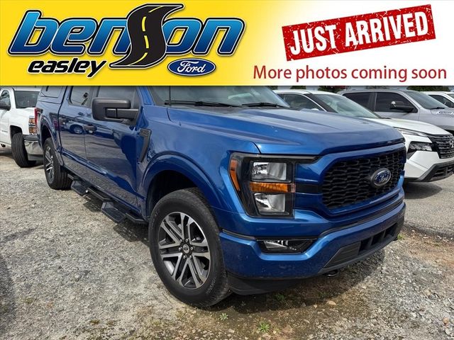 Atlas Blue Metallic 2023 Ford F-150 XL SuperCrew 4WD Pickup Truck Four-Wheel Drive Automatic