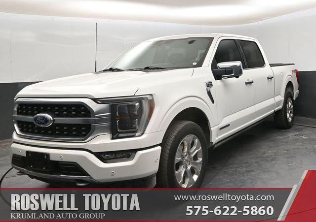 Star White Metallic Tri-Coat 2023 Ford F-150 Platinum SuperCrew 4WD Pickup Truck Four-Wheel Drive Automatic