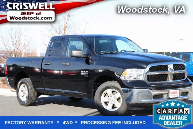 Diamond Black 2024 RAM 1500 Classic SLT Quad Cab 4WD Pickup Truck Four-Wheel Drive 8-Speed Automatic