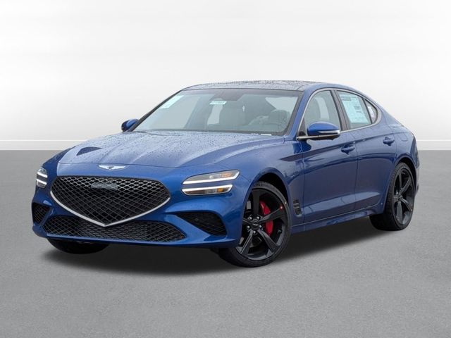 Kawah Blue 2026 Genesis G70 3.3T Sport Prestige AWD Sedan All-Wheel Drive 8-Speed Automatic