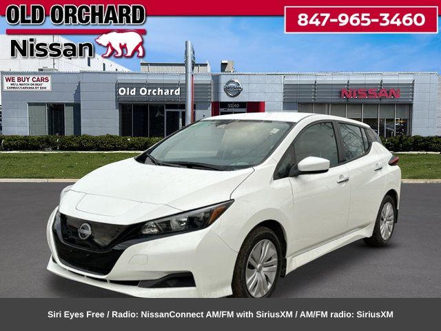 Glacier White 2025 Nissan LEAF Hatchback Front-Wheel Drive Automatic