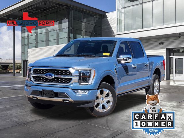 2023 Azure Gray Metallic Tri-Coat Ford F-150 Platinum 4X4 Truck