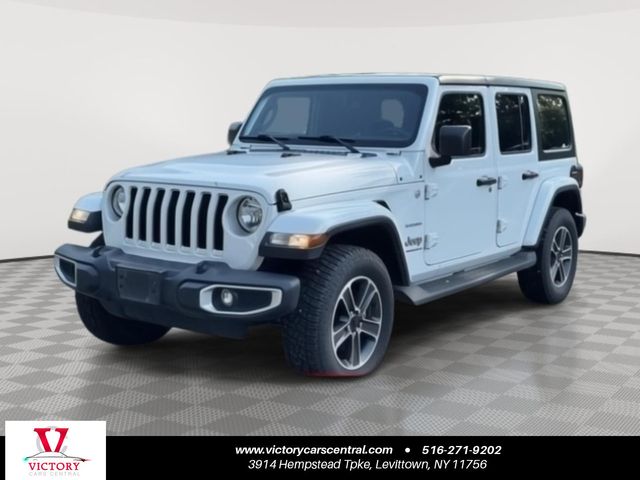Bright White Clearcoat 2023 Jeep Wrangler Sahara 4-Door 4WD SUV / Crossover Four-Wheel Drive 8-Speed Automatic