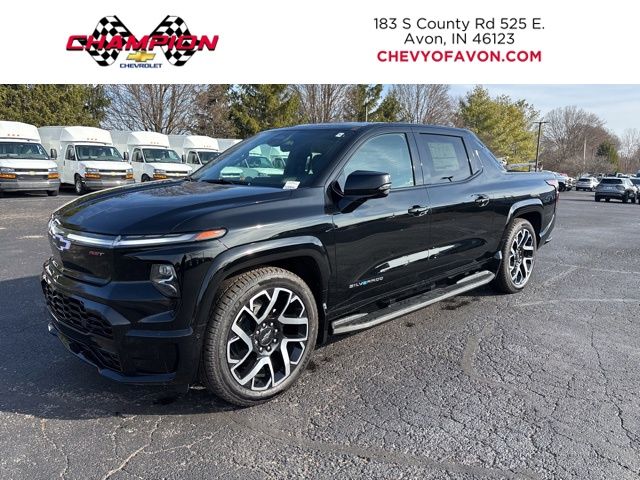 Black 2025 Chevrolet Silverado EV Pickup Truck All-Wheel Drive 1-Speed Automatic