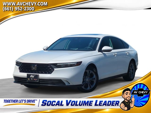 Platinum White Pearl 2023 Honda Accord Sedan Front-Wheel Drive Continuously Variable Transmission
