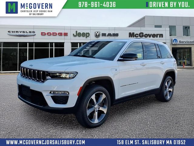 Bright White Clearcoat 2023 Jeep Grand Cherokee 4xe SUV / Crossover Four-Wheel Drive 8-Speed Automatic