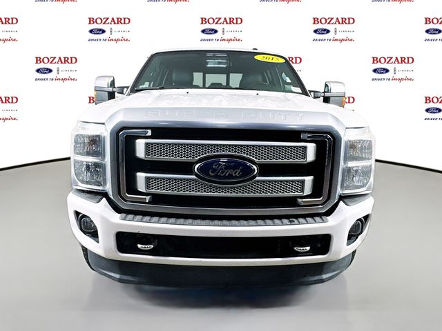 2015 White Platinum Metallic Tri-Coat Ford Super Duty F-250 SRW Platinum 4X4 Truck
