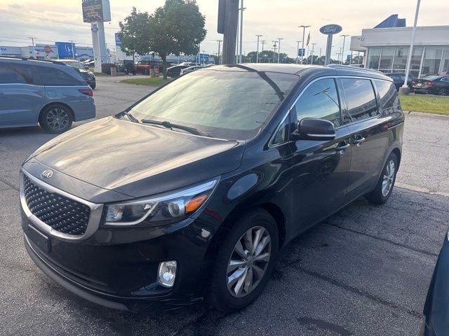 Aurora Black 2018 Kia Sedona EX Minivan Front-Wheel Drive 6-Speed Automatic