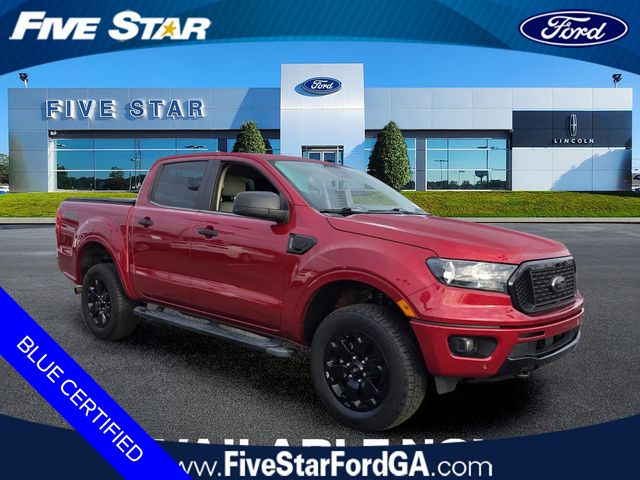 Red Metallic 2021 Ford Ranger XLT SuperCrew 4WD Pickup Truck Four-Wheel Drive Automatic