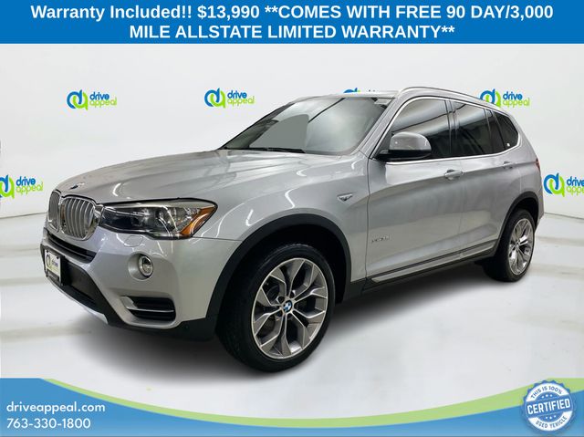 Glacier Silver Metallic 2017 BMW X3 xDrive28i AWD SUV / Crossover All-Wheel Drive 8-Speed Automatic