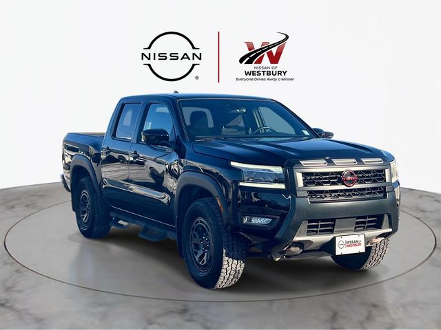 Super Black 2025 Nissan Frontier PRO-4X Crew Cab 4WD Pickup Truck Four-Wheel Drive 9-Speed Automatic Overdrive