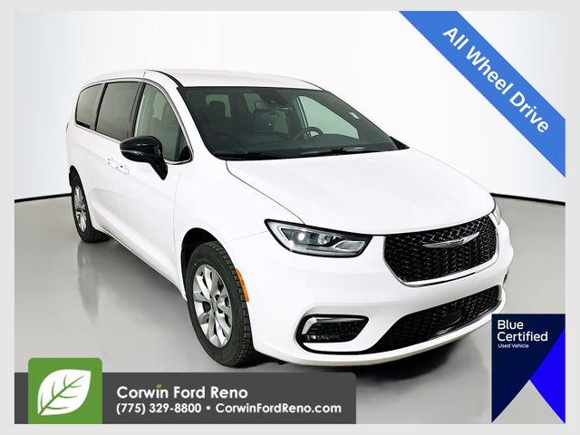 Bright White Clearcoat 2025 Chrysler Pacifica Select AWD Minivan All-Wheel Drive 9-Speed Automatic