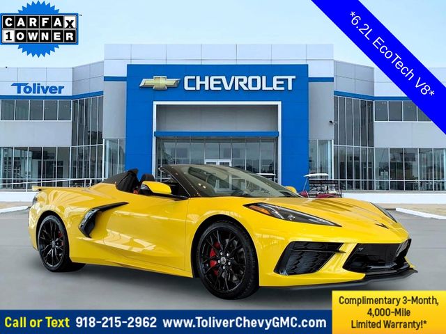 Competition Yellow Tintcoat Metallic 2025 Chevrolet Corvette Convertible Rear-Wheel Drive 8-Speed Dual Clutch