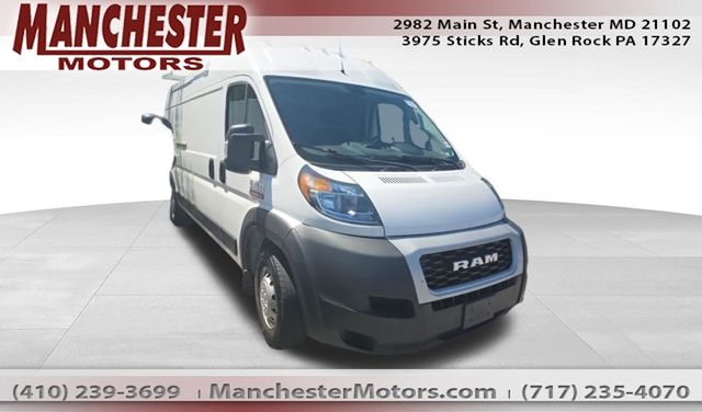 Bright White Clearcoat 2021 RAM ProMaster Van Front-Wheel Drive 6-Speed Automatic