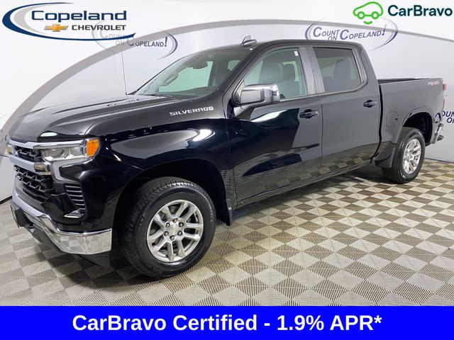 Black 2022 Chevrolet Silverado 1500 Pickup Truck Four-Wheel Drive Automatic