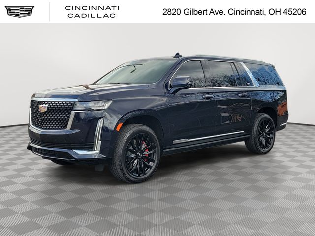 Dark Moon Blue Metallic 2022 Cadillac Escalade ESV Premium Luxury 4WD SUV / Crossover Four-Wheel Drive