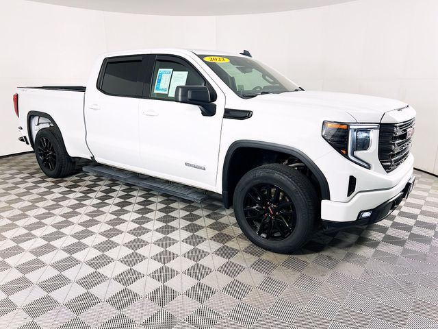 Summit White 2022 GMC Sierra 1500 Elevation Crew Cab 4WD Pickup Truck Four-Wheel Drive 8-Speed Automatic