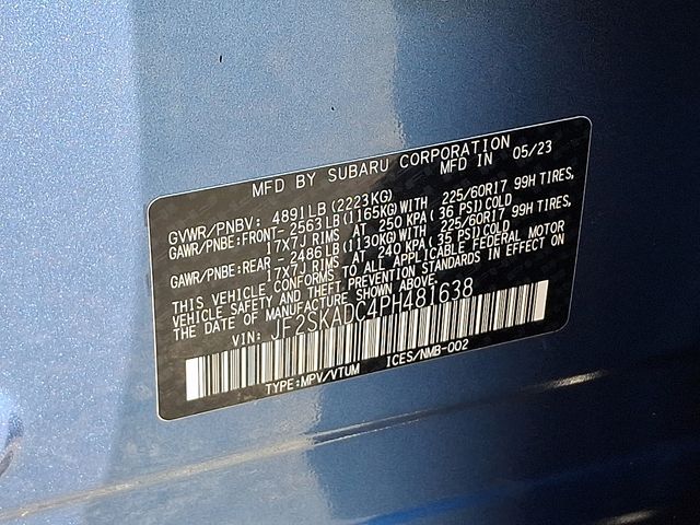 2023 Subaru Forester Premium Blue at Subaru and VW of Moon Township