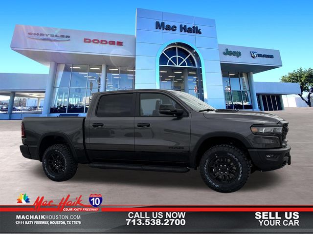 Gray (Granite Crystal Metallic Clearcoat) 2026 RAM 1500 Rebel Crew Cab 4WD Pickup Truck Four-Wheel Drive 8-Speed Automatic