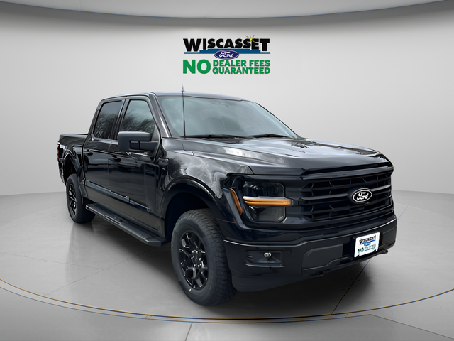 Black Metallic 2025 Ford F-150 XLT SuperCrew 4WD Pickup Truck Four-Wheel Drive Automatic