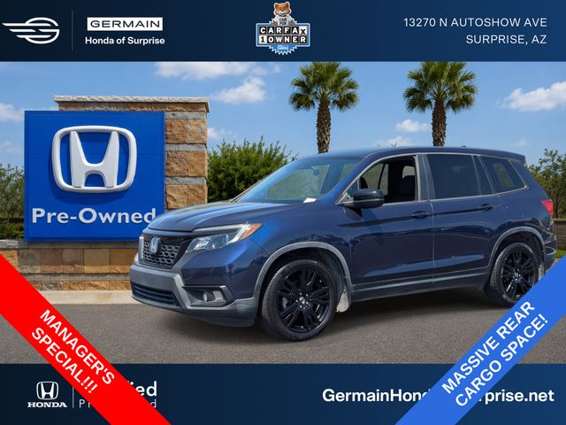 2020 Honda Passport Negro (Obsidian Blue Pearl) SUV/Crossover Tracción delantera 9 velocidades Automática